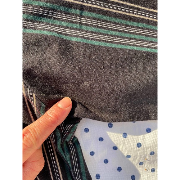 American Hero Short-Sleeve Striped Western Button Up Shirt Large - Picture 3 of 5